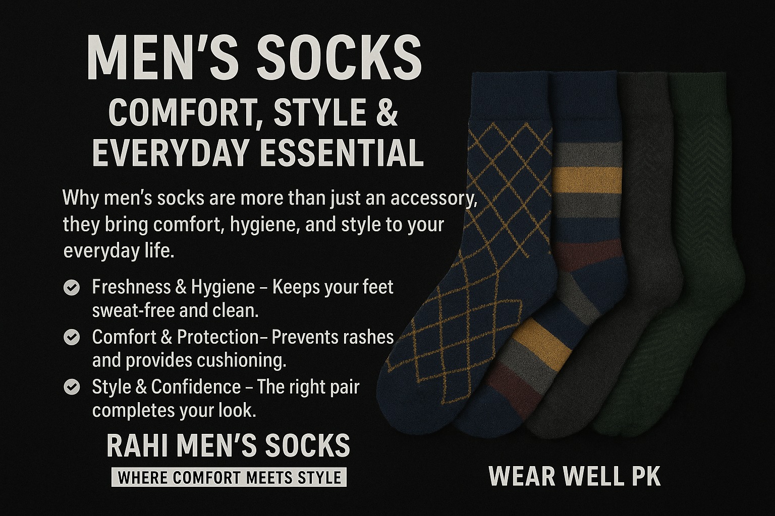 🧦 Men’s Socks: Comfort, Style & Everyday Essential