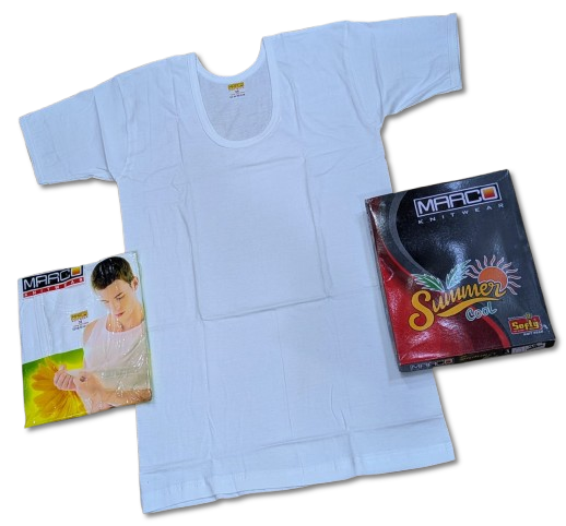 Marco, Pure Cotton Vest – Half Sleeves (Luxury Quality)